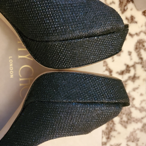 Jimmy Choo Peep Toe Platform Heels - Picture 8 of 12